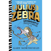 Six paperback books from the Julius Zebra: Rumble with the Romans! collection by Gary Northfield, featuring colorful cover art.