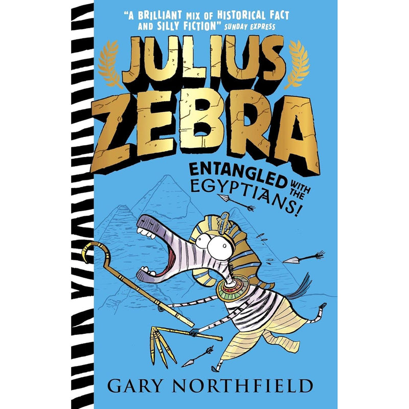 Six paperback books from the Julius Zebra: Rumble with the Romans! collection by Gary Northfield, featuring colorful cover art.