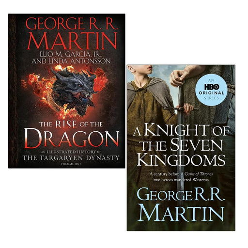 George R.R. Martin collection of two fantasy books set, featuring epic fantasy stories from Ten Speed Press and HarperVoyager Ltd.