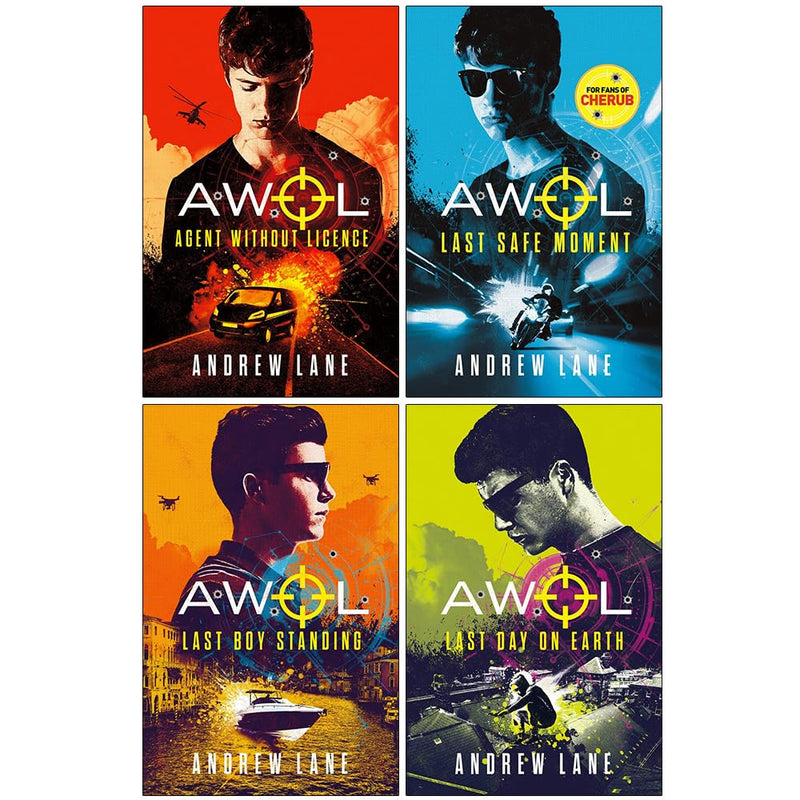 Andrew Lane AWOL Series 4 Books Collection Set (Agent Without Licence, Last Safe Moment, Last Boy Standing and Last Day on Earth) - The Book Bundle