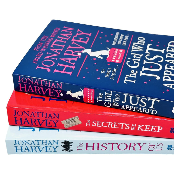 Jonathan Harvey 3 Books Collection Set (The Girl Who Just Appeared, The Secrets We Keep and The History of Us) - The Book Bundle