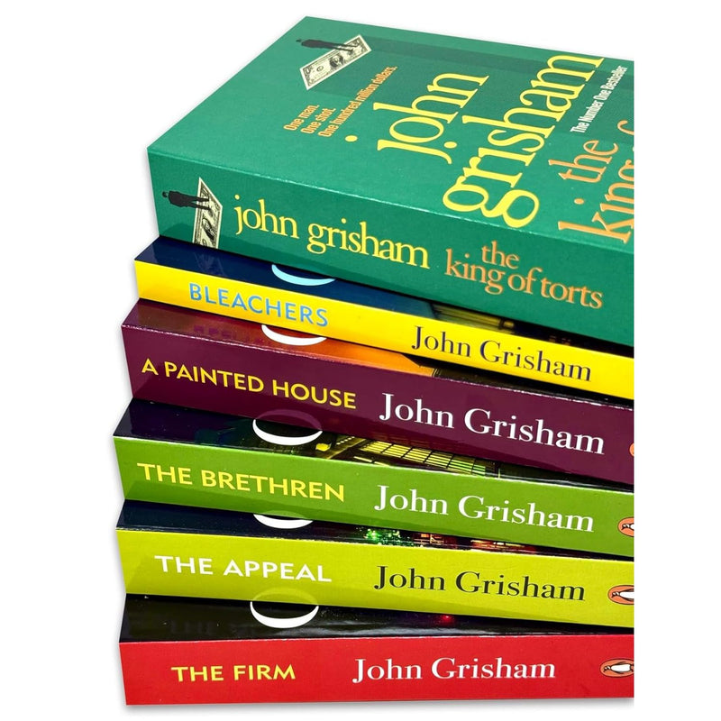John Grisham Collection The Grisham Legal Classics 6 Books Set (SET 1) (The King of Torts, Bleachers, The Brethren, The Firm, A Painted House & The Appeal) - Fiction - Paperback