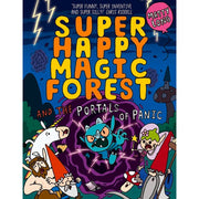Set of seven Super Happy Magic Forest paperback books by Matty Long, featuring colorful illustrated covers from Oxford University Press.