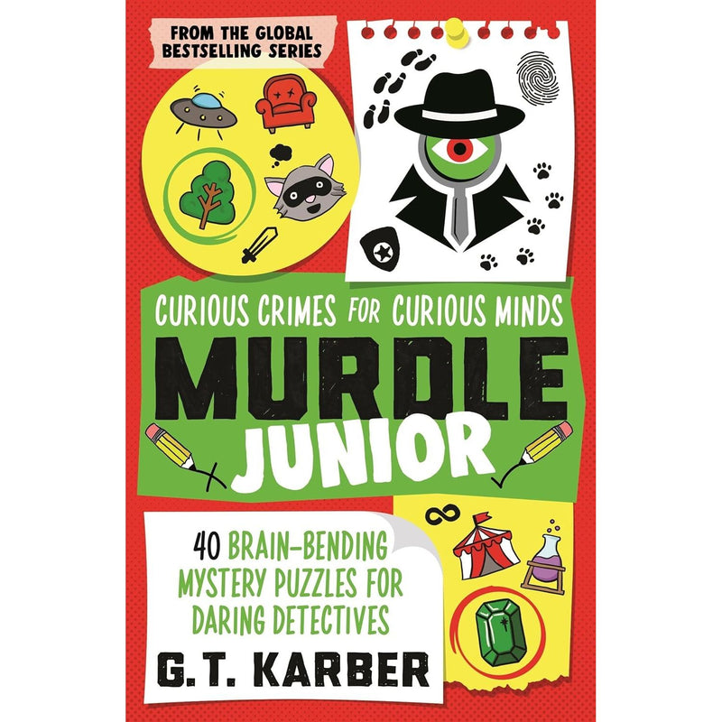 Set of five Murdle Puzzle Series books by G. T. Karber in paperback, part of the Souvenir Press Ltd collection.