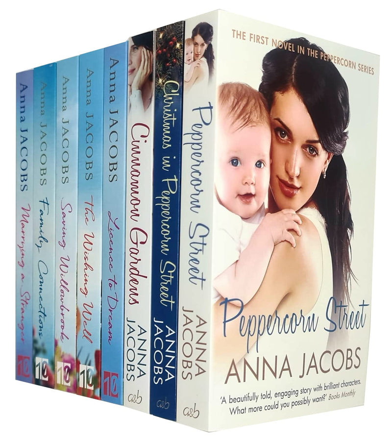 Peppercorn Street, Christmas in Peppercorn Street 8 Books Collection Set by Anna Jacobs - Fiction - Mixed Format