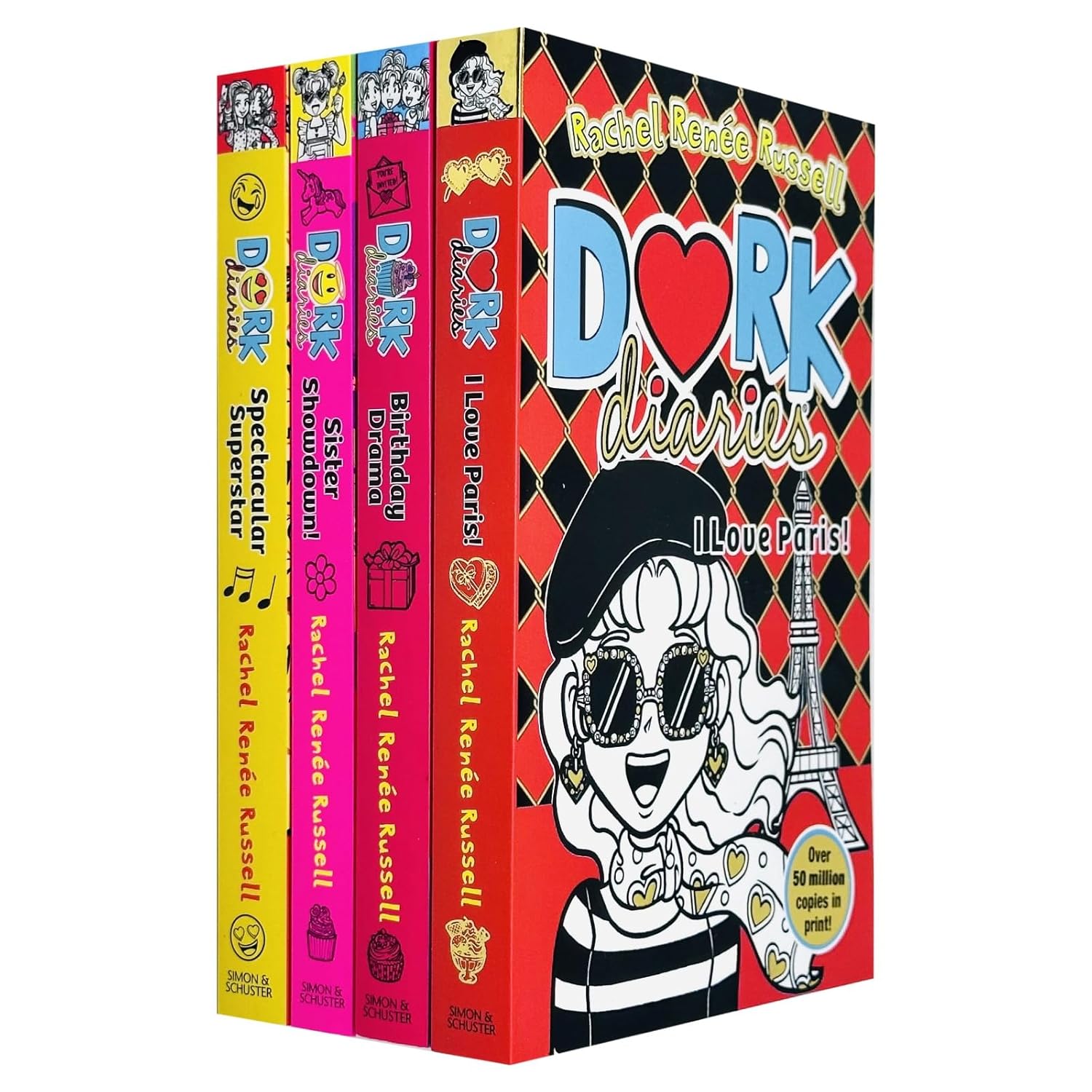 Dork Diaries Collection 4 Books Set (Volume 13-16) By Rachel Renee