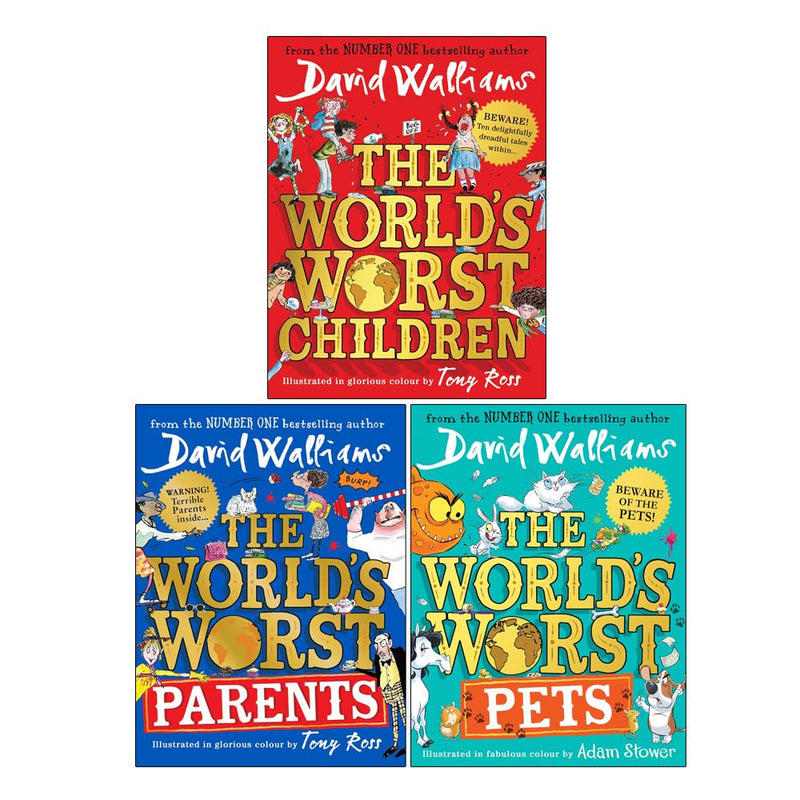 The World's Worst 3 Books Collection Set by David Walliams - Fiction - Paperback