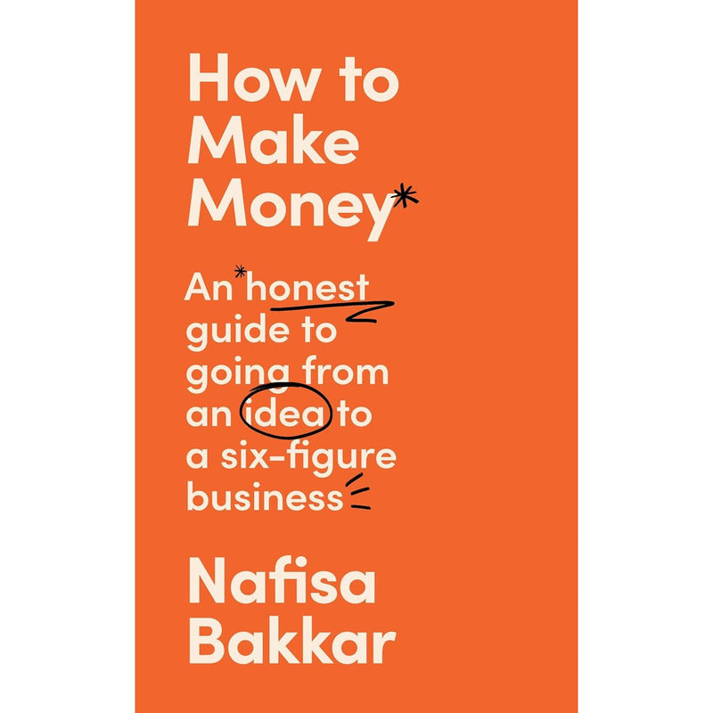 Cover of "How To Make Money" by Nafisa Bakkar, a guide to starting and building a successful six-figure business, published by William Collins.