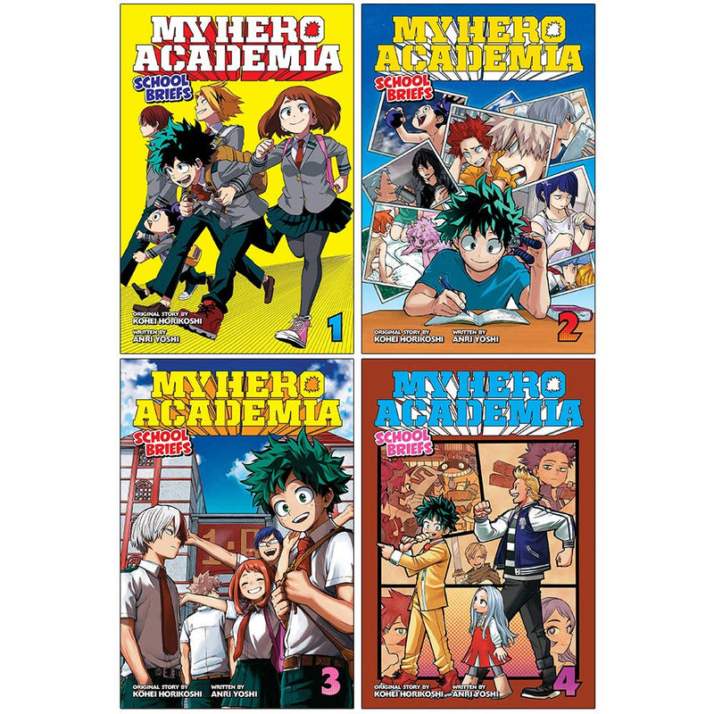 My Hero Academia School Briefs Series 4 Books Collection Set by Anri Yoshi - Fiction - Paperback