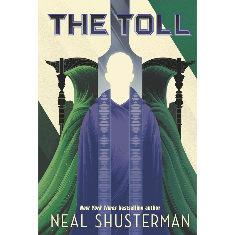 Set of four Neal Shusterman Scythe series books including The Toll, Thunderhead, Scythe, and Gleanings by Walker Ltd.