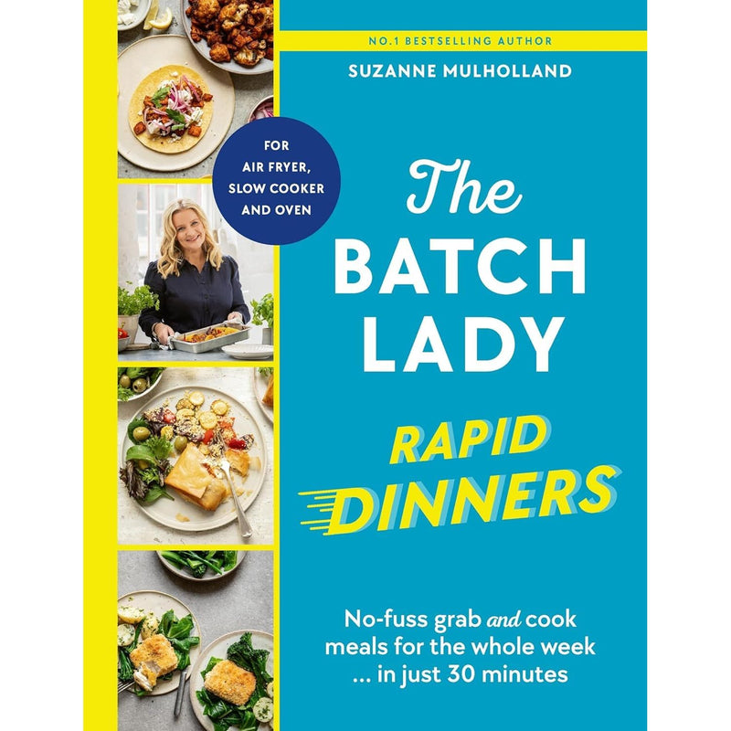 Suzanne Mulholland The Batch Lady 3 Books Collection Set (The Batch Lady Saves Christmas, Grab and Cook and Rapid Dinners) - The Book Bundle