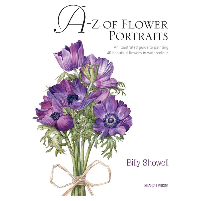 A-Z of Flower Portraits: An illustrated guide to painting 40 beautiful flowers in watercolour - The Book Bundle
