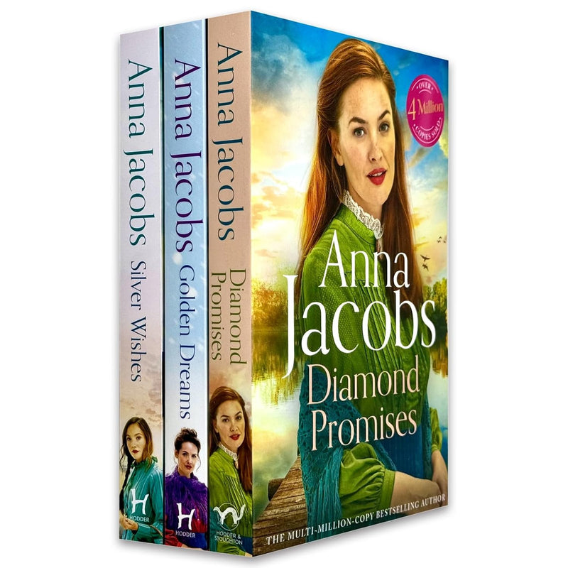 Jubilee Lake Series 3 Books Collection Set by Anna Jacobs (Silver Wishes, Golden Dreams, Diamond Promises)