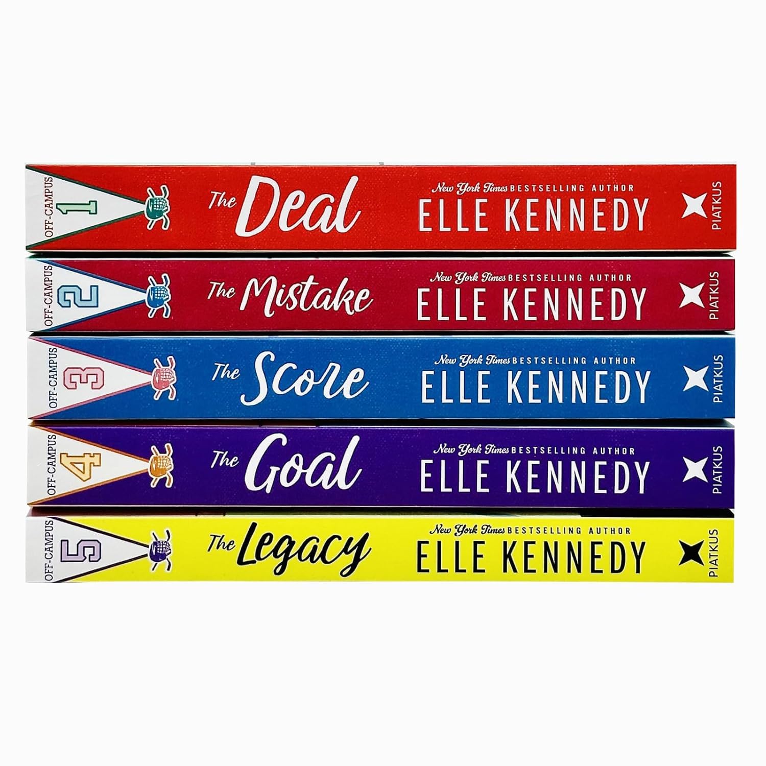Off-Campus Series Books 1 -5 Collection Set by Elle Kennedy (The