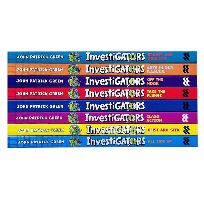 Investigators Series by John Patrick Green 8 Books Collection Set (All Tide Up, Heist and Seek, Class Action and More!) - The Book Bundle