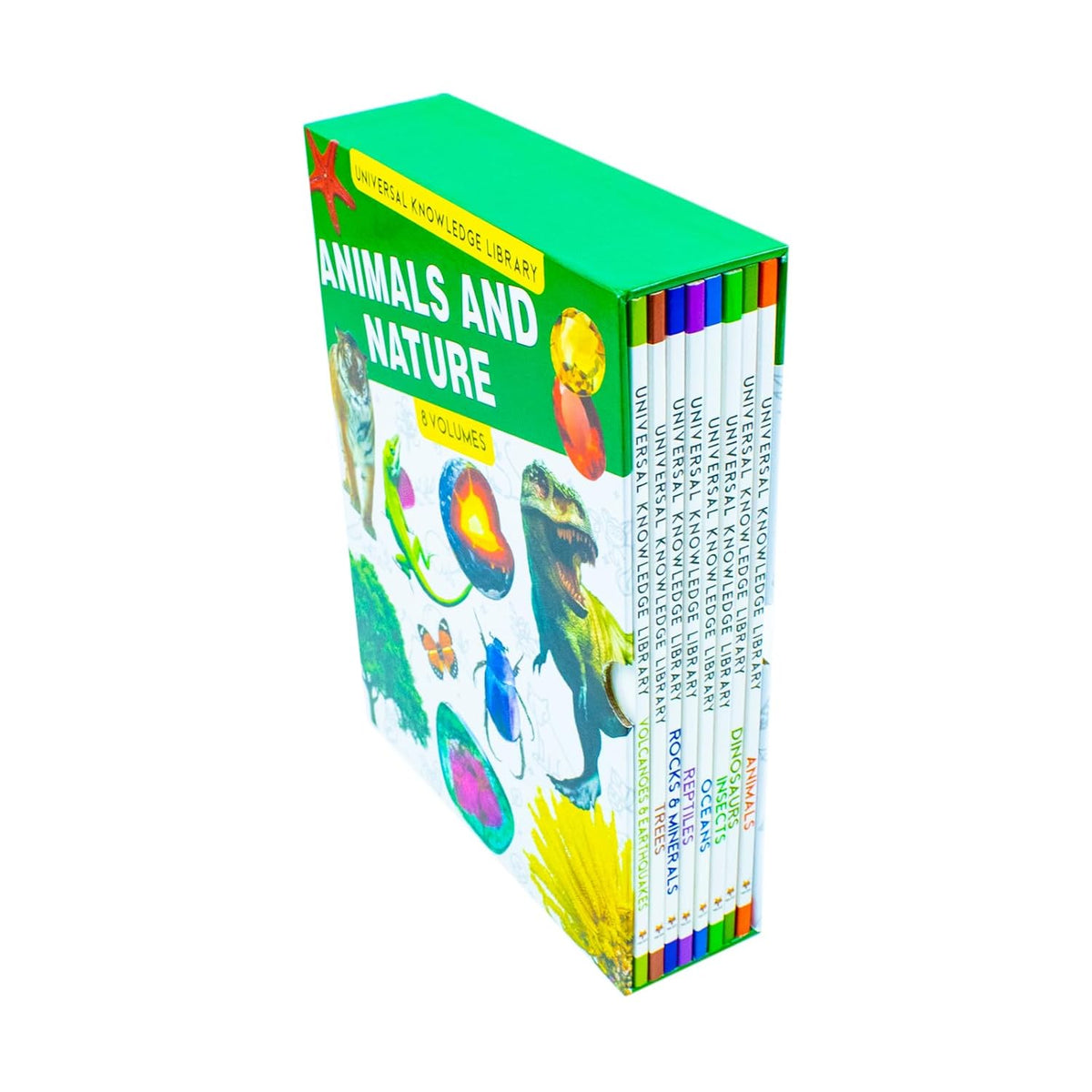 Library Animals Book Universal Knowledge Library Animals and Nature 8 Volumes Book ...