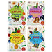 The Very Hungry Caterpillar’s Sticker and Colouring Book 4 Books Collection Set by Eric Carle - The Book Bundle