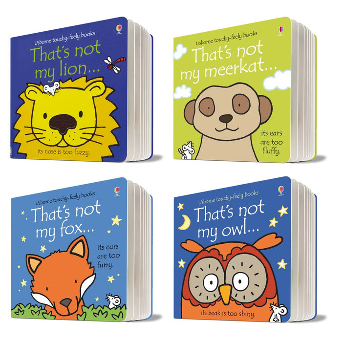 That's Not My Pack, 4 books, RRP 19.99 (That's Not My Lion; That's Not My Meerkat; That's Not My Owl; That's Not my Fox). - The Book Bundle