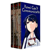 Komi Can't Communicate 4-book box set by Tomohito Oda, paperback fiction collection with colorful manga covers.