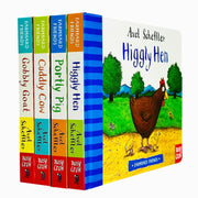 Farmyard Friends Series 4 Books Collection Set by Axel Scheffler (Higgly Hen, Portly Pig, Cuddly Cow & Gobbly Goat) - The Book Bundle