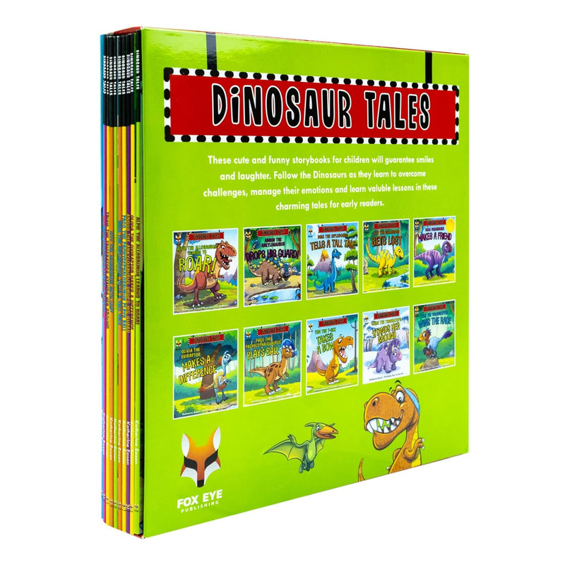 Dinosaur Tales 10 Picture Book Collection (Alfie The Allosaurus Learn to Roar, Olivia The Oviraptor Makes A Difference & More...) - The Book Bundle