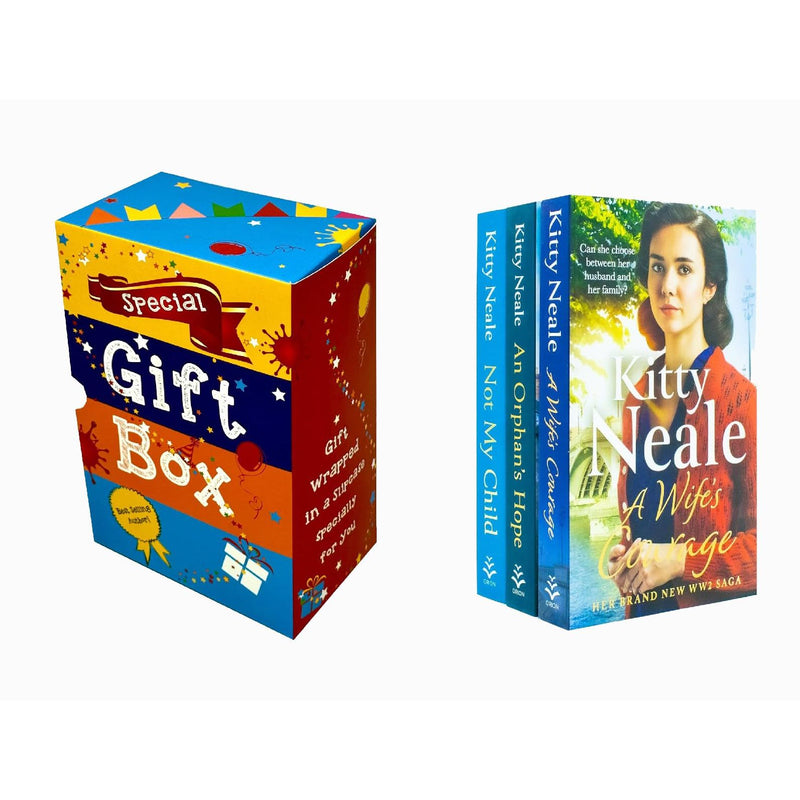 Kitty Neale 3 Books Collection Gift Slipcase Set - Not My Child, An Orphan's Hope and A Wife's Courage - The Book Bundle