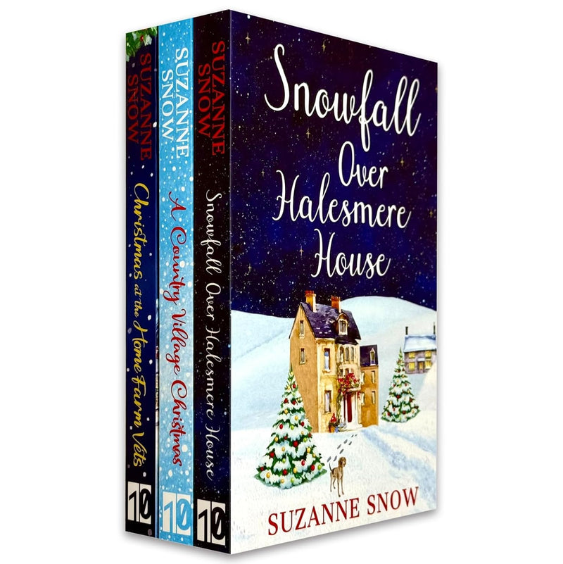 Suzanne Snow Collection 3 Books Set (Christmas at the Home Farm Vets, A Country Village Christmas & Snowfall Over Halesmere House)- Fiction - Paperback