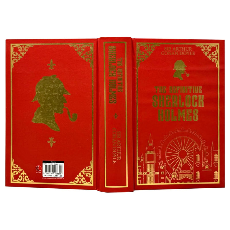 Hardcover of The Definitive Sherlock Holmes Spayed Edition by Sir Arthur Conan Doyle, fiction book published by Rupa Publications Ltd.