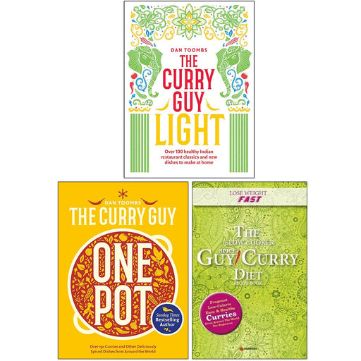 The Curry Guy Light [Hardcover], Curry Guy One Pot [Hardcover] & The Slow Cooker Spice-Guy Curry Diet Recipe Book 3 Books Collection Set - The Book Bundle