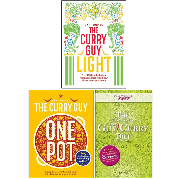 The Curry Guy Light [Hardcover], Curry Guy One Pot [Hardcover] & The Slow Cooker Spice-Guy Curry Diet Recipe Book 3 Books Collection Set - The Book Bundle