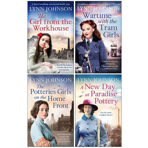 The Potteries Girls Collection 4 Books Set By Lynn Johnson (The Girl from the Workhouse) - The Book Bundle