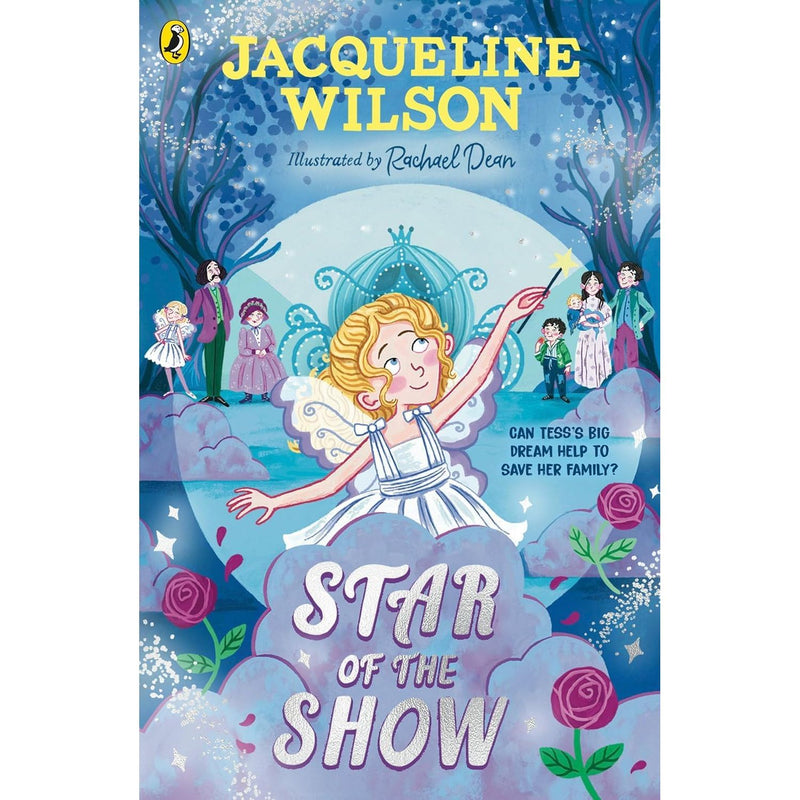 Jacqueline Wilson Puffin Ltd book set featuring five children's novels including The Primrose Railway Children and Star of the Show