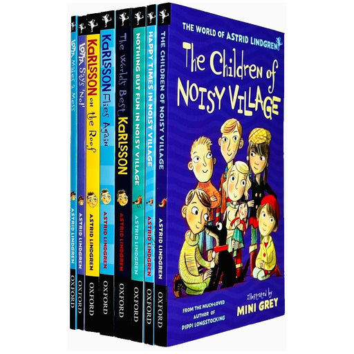 Astrid Lindgren Collection 8 Books Set (The Children of Noisy Village, Happy Times - The Book Bundle