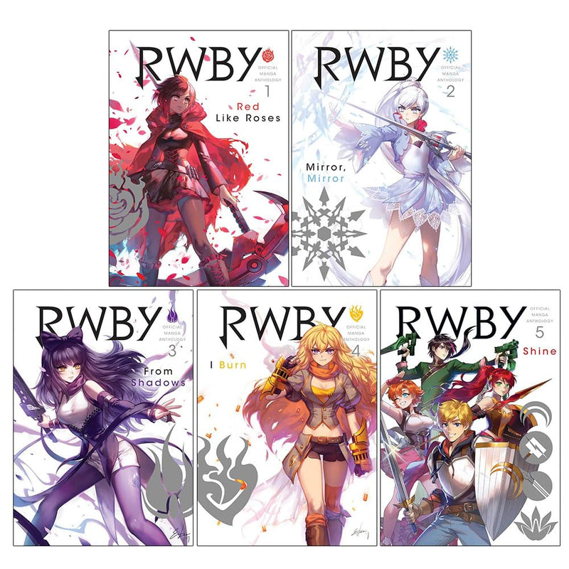 RWBY Official Manga Anthology 5 Books Collection Set By Rooster Teeth Productions - Fiction - Paperback