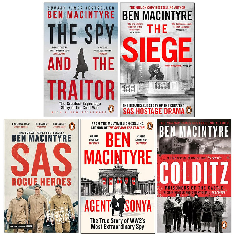 Ben Macintyre Collection by Ben Macintyre 5 Books Collection Set - Non Fiction - Paperback - The Book Bundle