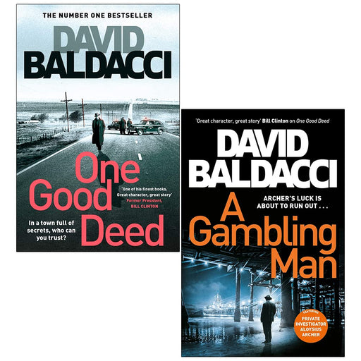 David Baldacci Aloysius Archer Series 2 Books Collection Set (One Good Deed, A Gambling Man) - The Book Bundle