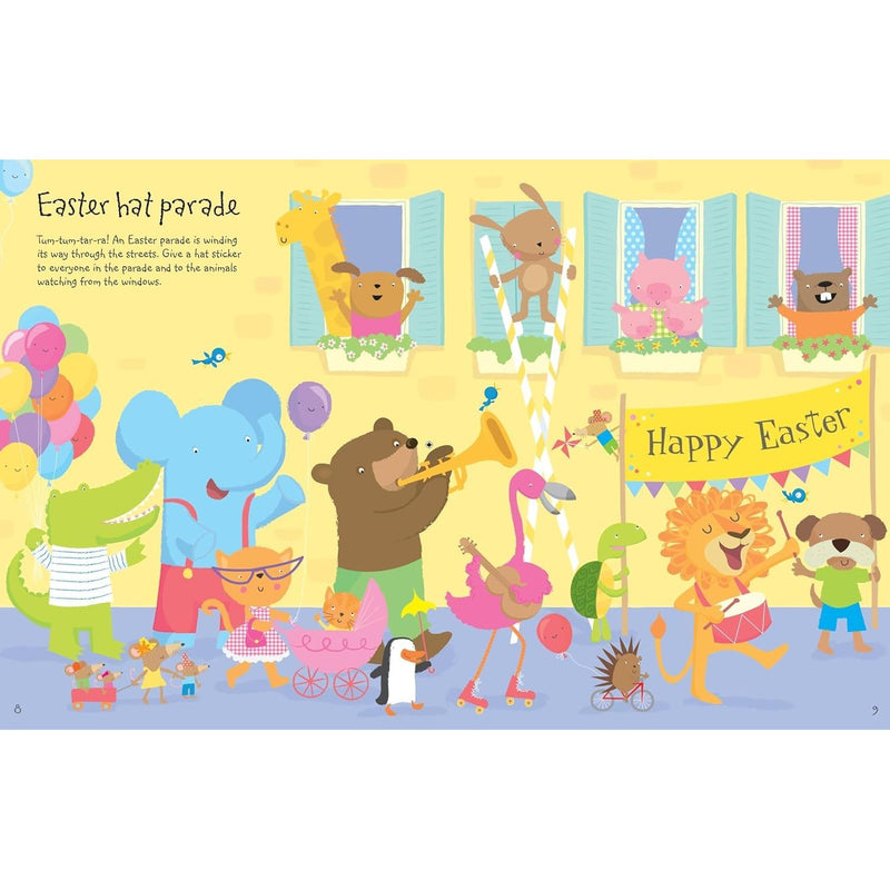 Usborne Activities Easter Sticker 4 Books Collection Set (Easter Sticker Book) - The Book Bundle