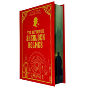 Hardcover edition of Sherlock Holmes by Sir Arthur Conan Doyle, featuring classic fiction and detailed cover art.