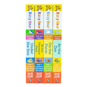 Bizzy Bear Find & Follow Series 4 Books Set (At The Zoo, On The Farm, At The Dinosaur Park, Under The Sea) - The Book Bundle