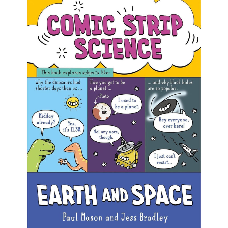 Comic Strip Science Series 4 Books Collection Set By Paul Mason (Biology, Physics, Earth and Space & Chemistry) - The Book Bundle