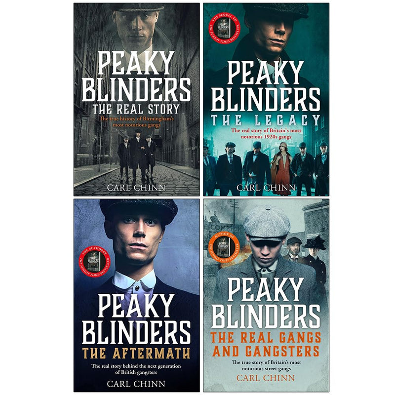 Peaky Blinders Collection 4 Books Set By Carl Chinn (The Real Story, The Legacy, The Aftermath and The Real Gangs and Gangsters) - The Book Bundle
