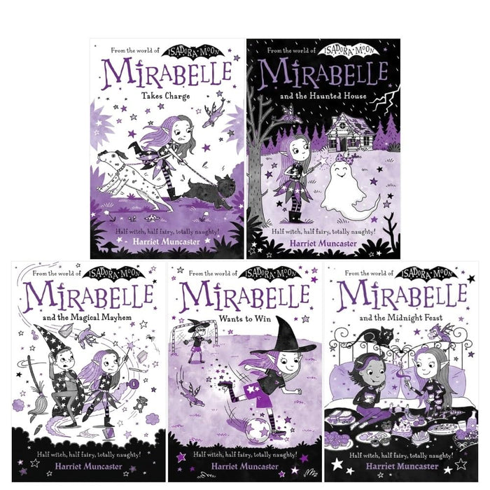 Harriet Muncaster Mirabelle (Books 6-10) 5 Books Collection Set Magical Mayhem, Takes Charge - The Book Bundle