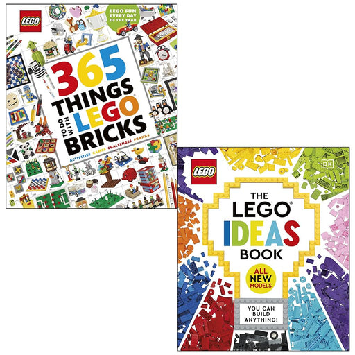 365 Things to Do with LEGO Bricks By DK & The LEGO Ideas Book New Edition You Can Build Anything! By Simon Hugo, Tori Kosara 2 Books Collection Set - The Book Bundle