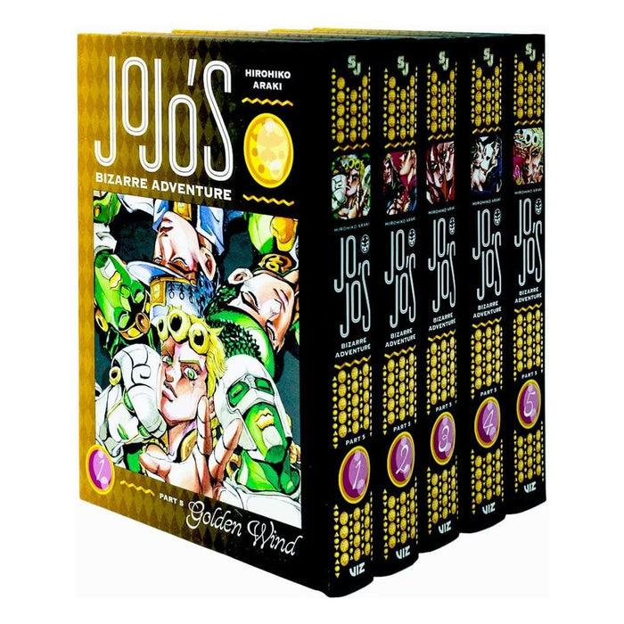 JoJo's Bizarre Adventure Part 5- Golden Wind Series 5 Books Collection Set by Hirohiko Araki - The Book Bundle