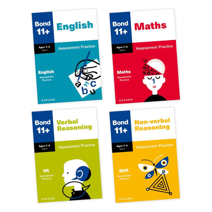 Bond 11+ Assessment Practice Age 7-8 Bundle (Bond: Assessment Papers) - The Book Bundle