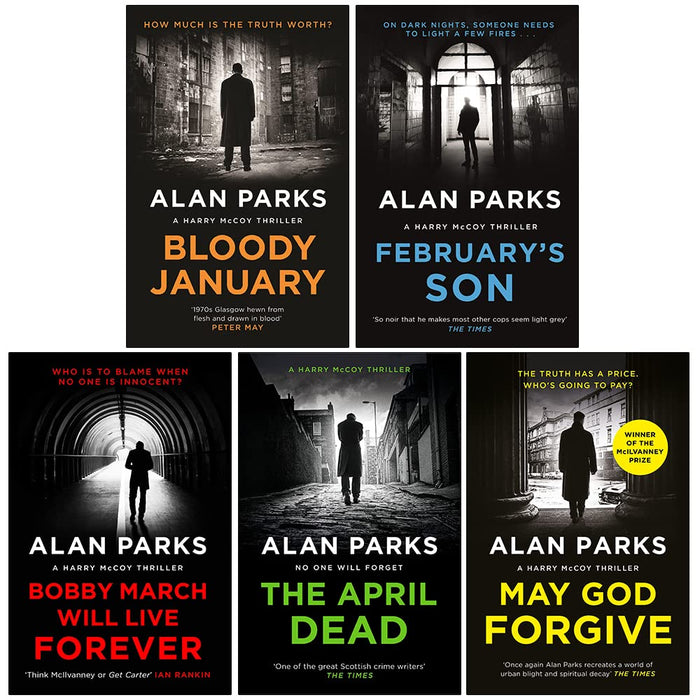Alan Parks Harry McCoy Thriller Series 5 Books Collection Set May God Forgive - The Book Bundle