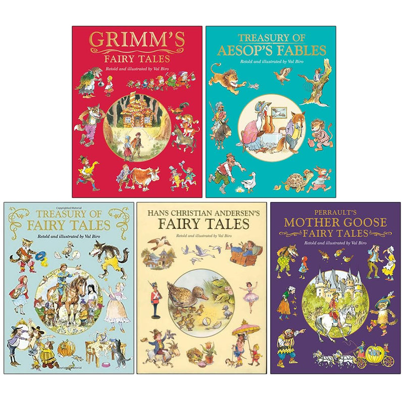 Fairy Tale Treasuries Series Collection 5 Books Set By Val Biro, H. C. Andersen - The Book Bundle