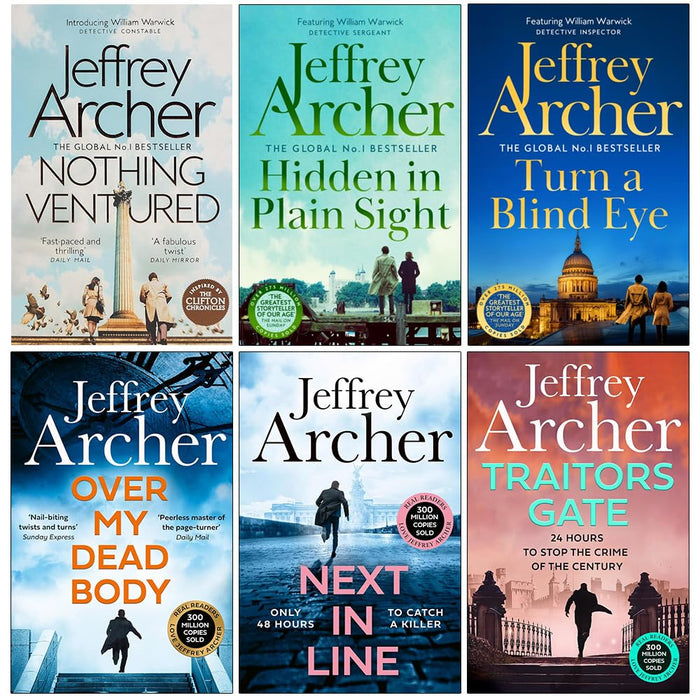 William Warwick Series 6 Books Collection Set By Jeffrey Archer (Nothing Ventured) - The Book Bundle