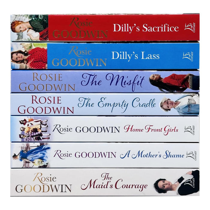 Rosie Goodwin 7 Books Collection Set The Empty Cradle, Home Front Girls, The Maid's Courage - The Book Bundle