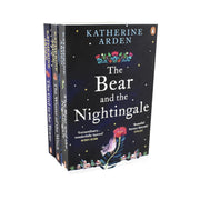 Three paperback books from the Winternight Trilogy by Katherine Arden, fiction collection in Del Rey edition, featuring winter-themed covers.